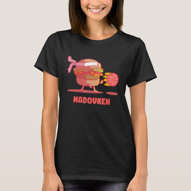 Camiseta Hadouken Burger Street Fight Tomato in Fast Food V (Anverso)