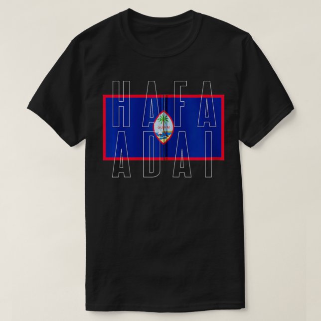 Camiseta Hafa Adai Guam Zip (Diseño del anverso)