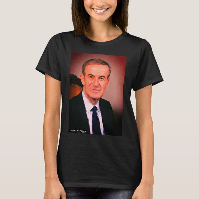 Camiseta Hafez al-Assad, presidente sirio (Anverso)