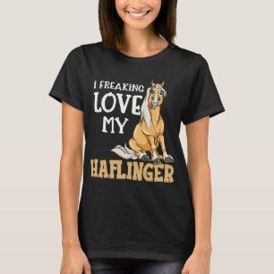 Camiseta Haflinger Chica de caballos me fastidia el amor