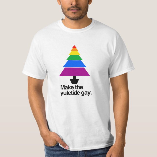 CAMISETA HAGA AL GAY DE YULETIDE - .PNG (Anverso)