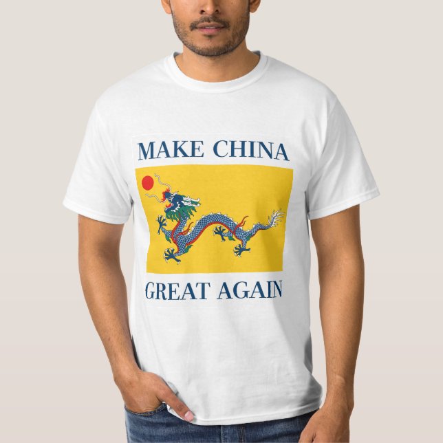 Camiseta HAGA CHINA EL GRAN OTRA VEZ 让中国再次伟大 - bandera de (Anverso)