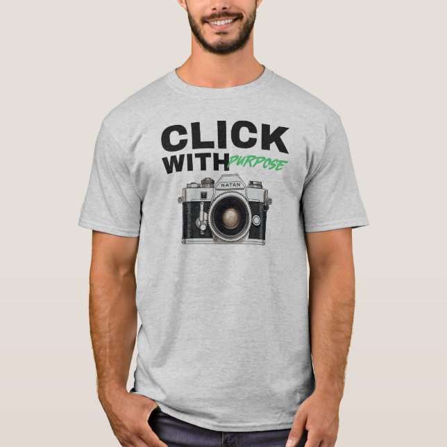 Camiseta Haga clic con el propósito (Anverso)