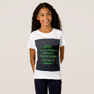 Camiseta Haga clic y reemplace la imagen para crear la prop