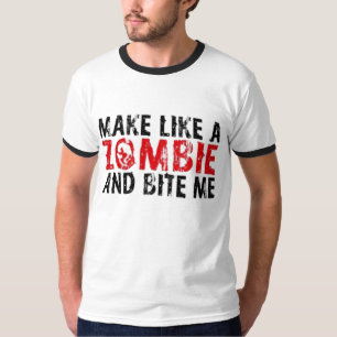 Camiseta Haga como un zombi