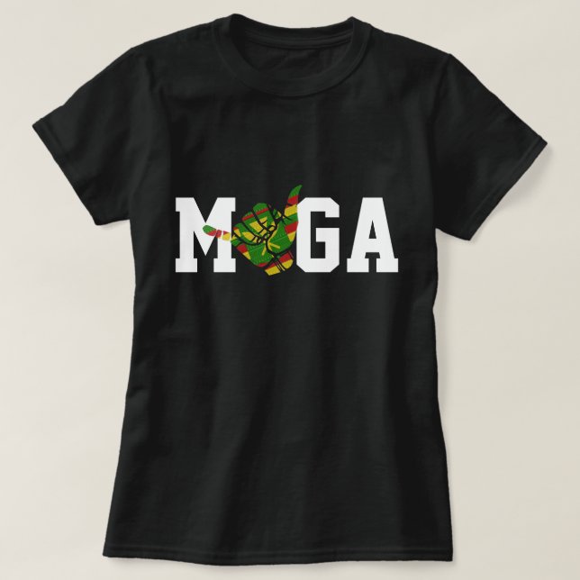 CAMISETA HAGA GRAN HAWAII DE NUEVO KANAKA SHAKA- JUEGO EN M (Diseño del anverso)