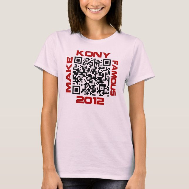 Camiseta Haga Kony el código video famoso José Kony de 2012 (Anverso)