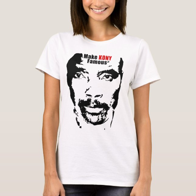 Camiseta ¡Haga Kony famoso! (Anverso)