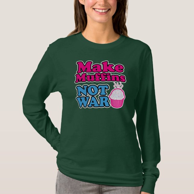 Camiseta Haga la guerra de los molletes no (Anverso)
