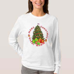 Camiseta Haga navidad el gran otra vez triunfo amarillo