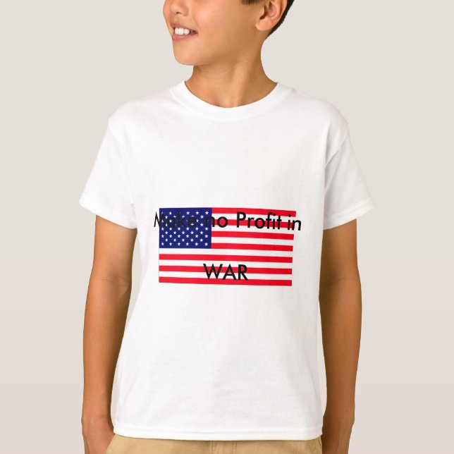 Camiseta Haga ningún beneficio en jGibney de la GUERRA el (Anverso)