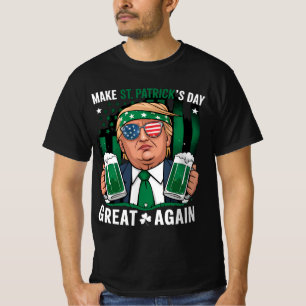 Camiseta Haga que el día de San Patricio sea grande de nuev