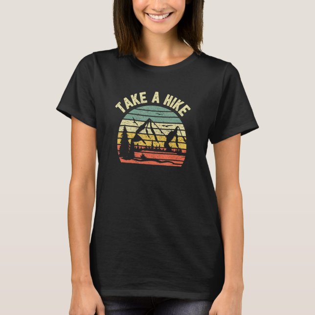 Camiseta Haga senderismo Retro Camping Naturaleza H (Anverso)