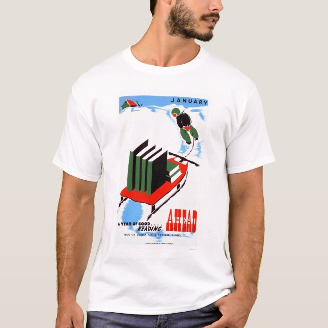 Camiseta Haga su nieve de la lectura WPA 1938 (Anverso)