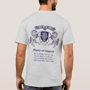 Camiseta Haga su propio escudo del caballo de la plata del