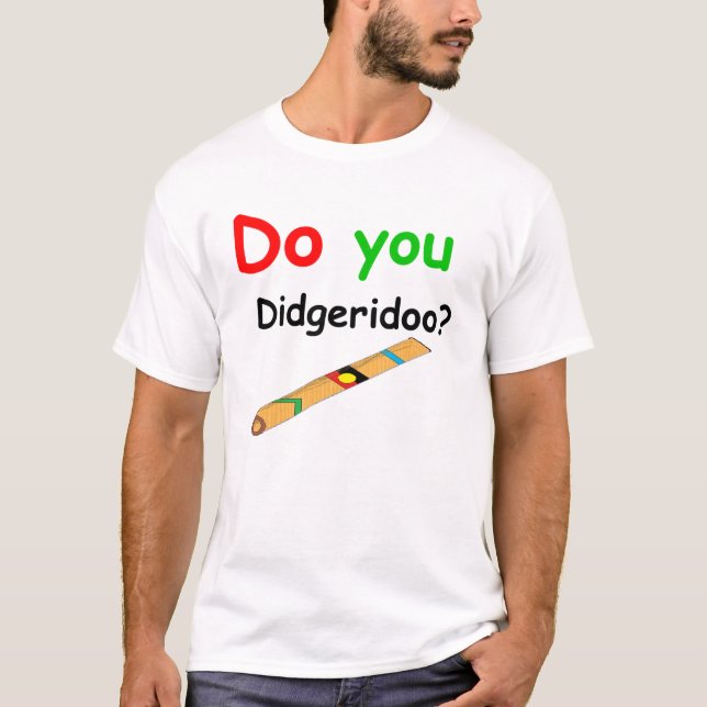 Camiseta Hágale color verde del didgeridoo (Anverso)