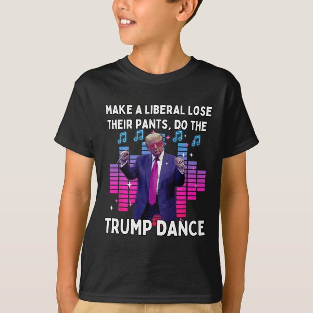 Camiseta Hagamos el baile de Trump - La familia a favor de  (Anverso)