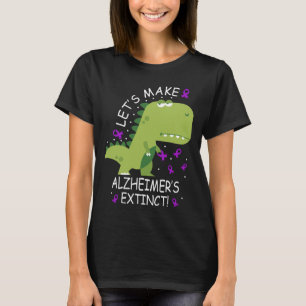 Camiseta Hagamos el dinosaurio extinto del Alzheimer