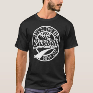 Camiseta Hagamos esta carta de mamá de béisbol para niños 4