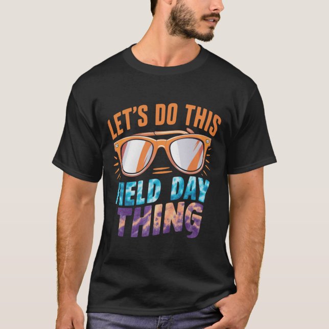 Camiseta Hagamos Este Día de Campo Gafas de sol Profesor (Anverso)
