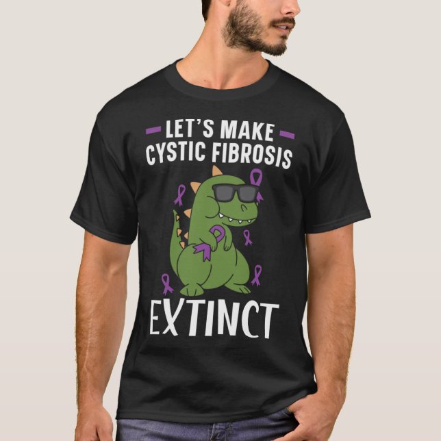 Camiseta Hagamos la fibrosis quística extinta Fibrosis quís (Anverso)