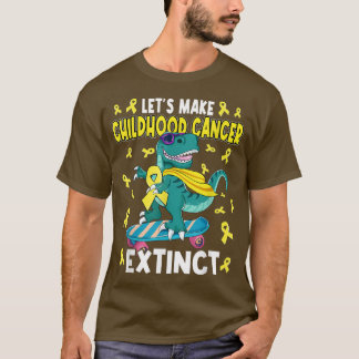 Camiseta Hagamos que el cáncer infantil extinga a los niños