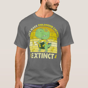 Camiseta Hagamos que el cáncer infantil extinga a los niños