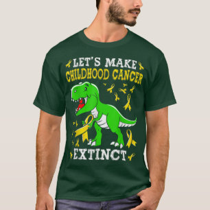 Camiseta Hagamos que el cáncer infantil extinto de los dino