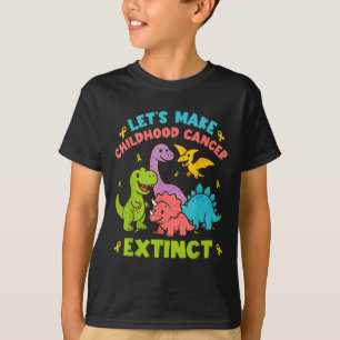 Camiseta Hagamos que el cáncer infantil extinto se use