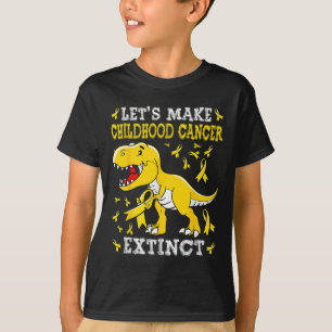 Camiseta Hagamos que el cáncer infantil se extinga por la g