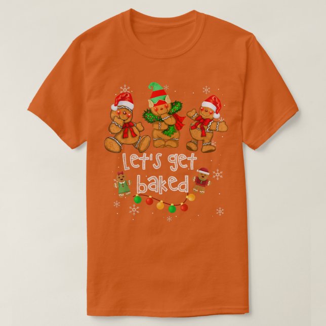 Camiseta Hagamos que el equipo de cocina de galletas Ginger (Diseño del anverso)