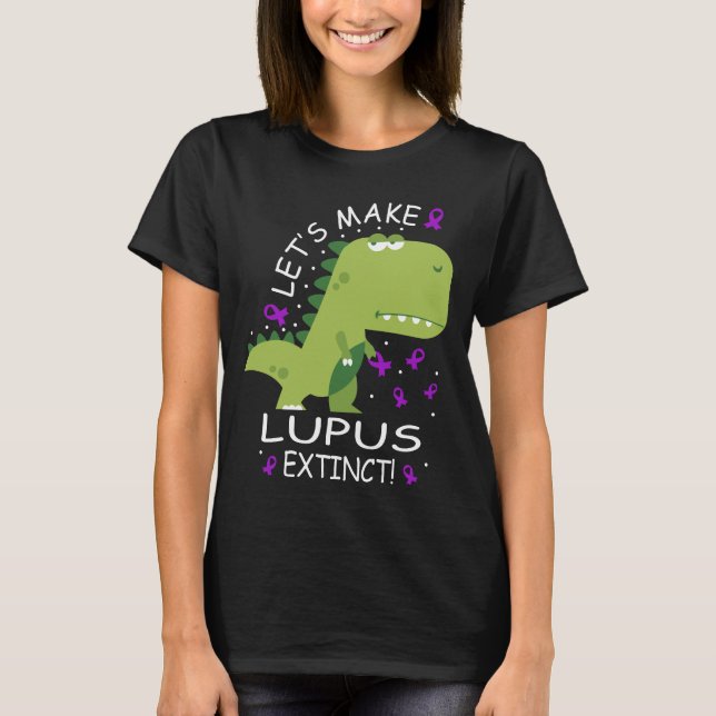 Camiseta Hagamos que el Lupus Extinta Dinosaurio (Anverso)