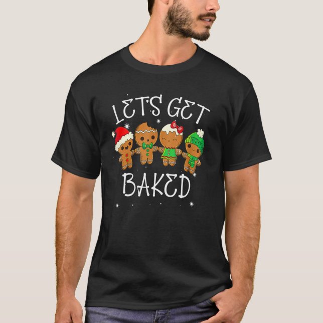 Camiseta Hagamos que la galleta cueva maleza de Navidad Nav (Anverso)