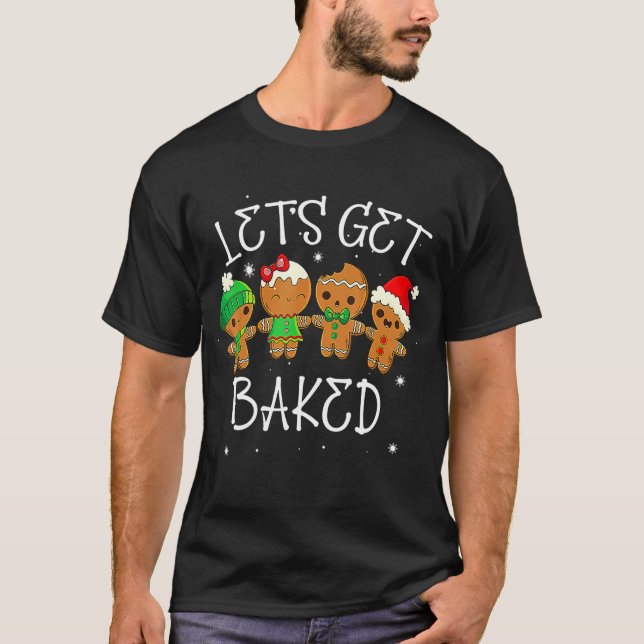 Camiseta Hagamos que la galleta cueva maleza de Navidad Nav (Anverso)