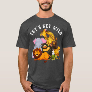 Camiseta Hagamos que los animales salvajes del zoológico se