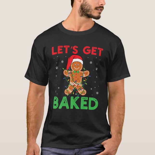 Camiseta Hagamos que los Navidades de pan de jengibre cocin (Anverso)