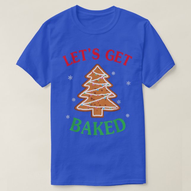 Camiseta Hagamos que los Navidades de pan de jengibre cocin (Diseño del anverso)