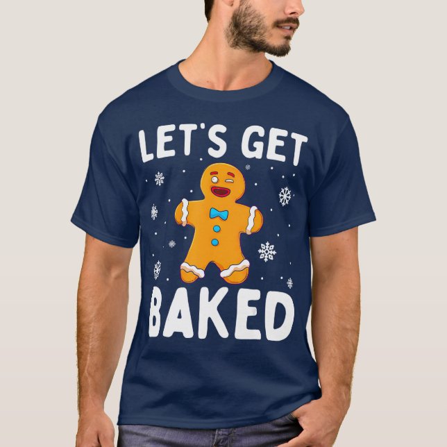 Camiseta Hagamos que los Navidades del hombre de pan de jen (Anverso)