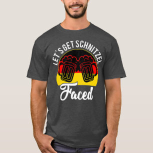 Camiseta Hagamos que Schnitzel enfrente de la bandera de Al
