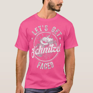 Camiseta Hagamos que Schnitzel enfrente de la cerveza alema