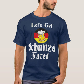 Camiseta Hagamos que Schnitzel enfrente de la Oktoberfest d