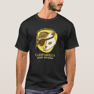 Camiseta Hagamos que se hunda el cráneo de gato pirata Gasp