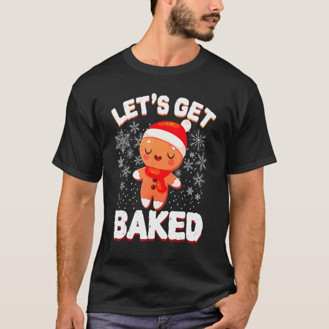 Camiseta Hagamos una galleta de los Navidades de pan de jen (Anverso)
