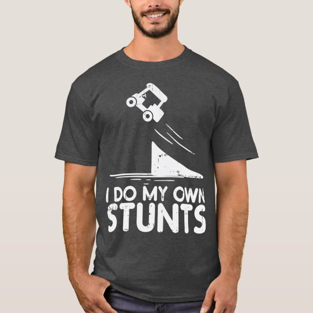 Camiseta Hagan mi propio hueso roto del carro del golf (Anverso)