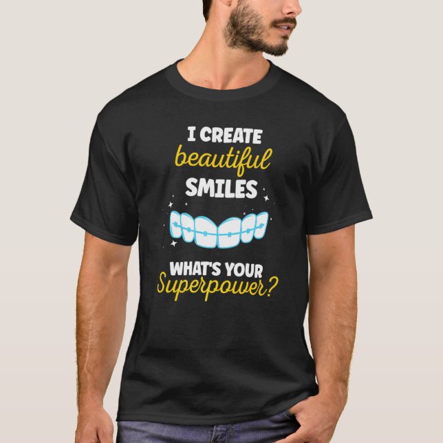 Camiseta Hago bellas sonrisas ¿Cuál es tu superpoder? (Anverso)