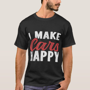 Camiseta Hago coches Happy Auto Detailer Car Detailing T-Sh