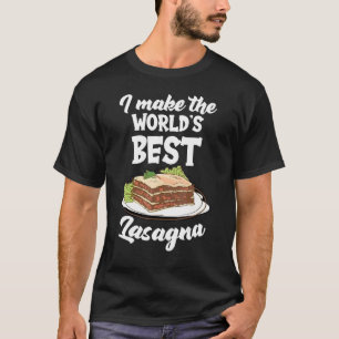Camiseta Hago del mundo la mejor comida de fideos de Lasagn