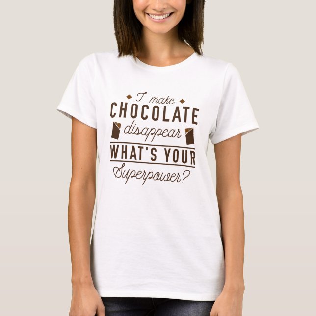Camiseta Hago desaparecer el chocolate (Anverso)
