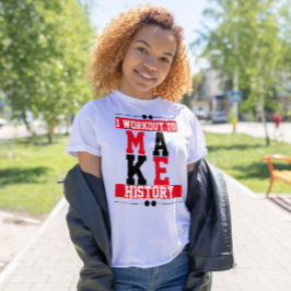 Camiseta Hago ejercicio para hacer una cita inspiradora de