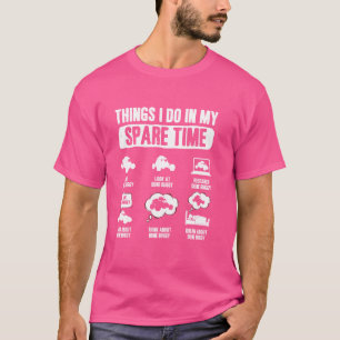 Camiseta Hago en mi tiempo libre carreras de coches de aren